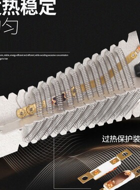 康夫吹风机2200W冷热风吹风机大功率家用酒店吹风筒发廊电吹风