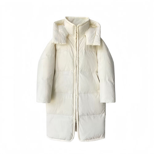 韩国高级感oversize长款羽绒棉袄2025年巨好看超火情侣男女面包服 - 图0