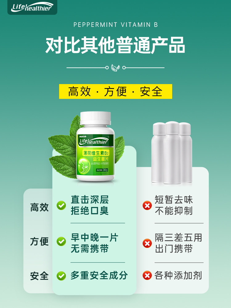 益生菌去口臭口气重调理肠胃清新剂 灵吸口腔清新剂