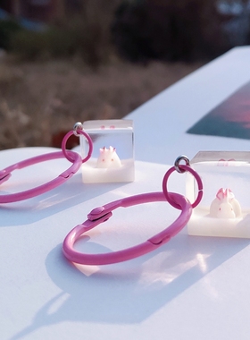 鹊踏枝手作夜光钥匙扣摆件本命年