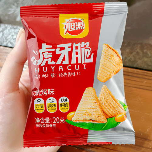 旭源锅巴虎牙脆20gx30包联名款解馋办公室小零食小吃的小时候怀旧 - 图3