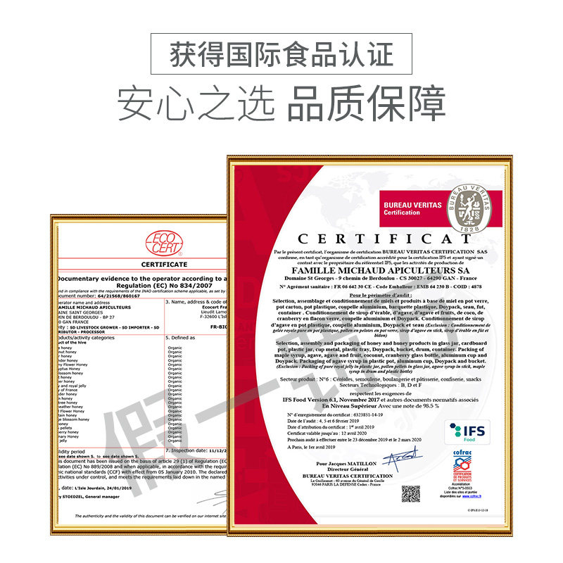 法国进口纯正天然小熊便携百花蜜 lunedemiel海外蜂蜜