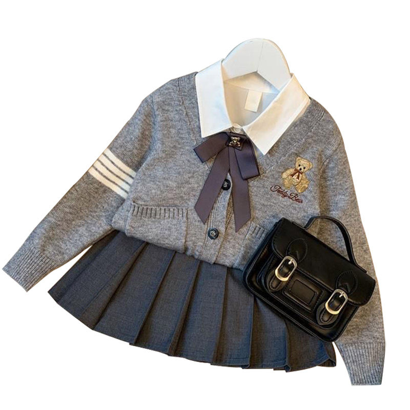 童装jk制服套装女童连衣裙秋冬正版学院风2025新款时髦儿童百褶裙,淘宝优惠券,粉丝福利购,淘宝优惠卷