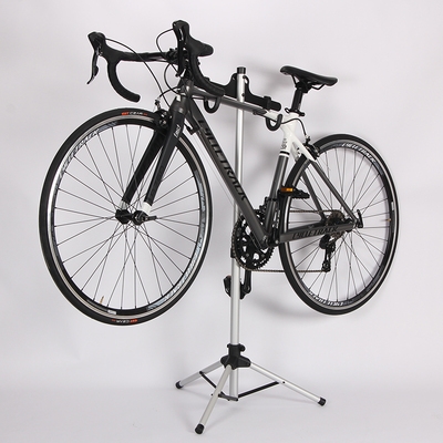Mountain Road Bike Telescopic Bike rack Repair rack Rack Show Triangle Vertical Parking Rack Adjustable Height