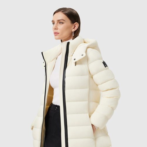 MACKAGE女士 ASHLEY中长收腰修身时尚经典抗寒保暖排骨羽绒服外套 - 图0