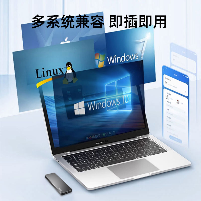 Mobile solid state drive 2t high speed ssd external mac apple computer large capacity 4t mobile hard drive 1t storage