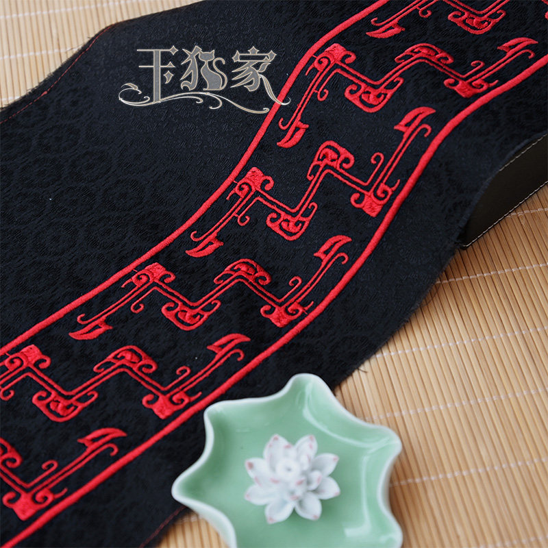 玉猫小阁秦汉卷云纹战国纹样复原汉服裙头绣花织带花边衣缘领边,淘宝优惠券,粉丝福利购,淘宝优惠卷