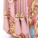 Сумка на одно плечо, вместительный и большой ремешок для сумки, маленькая ткань, с медвежатами, 2023