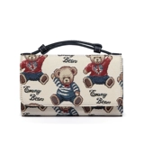 Модная универсальная сумка на одно плечо, брендовая милая сумка через плечо, свежая цепь, небольшая сумка, с медвежатами