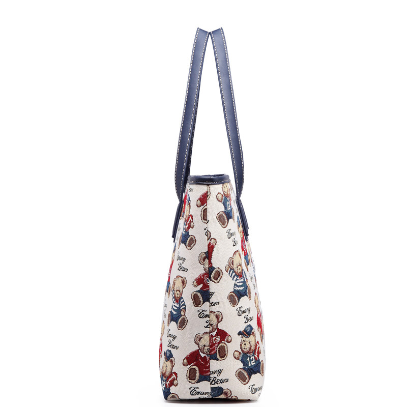 小熊依恋简约2020款女大容量单肩包 pjev女士包袋