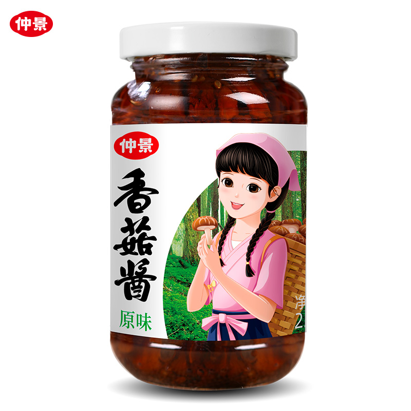 仲景香菇酱原味香辣下饭菜拌饭酱牛肉拌面夹馍辣椒酱蘑菇酱即食