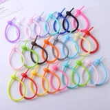 Аксессуар с аксессуарами, универсальный набор материалов, силиконовые кабельные стяжки, брелок, DIY