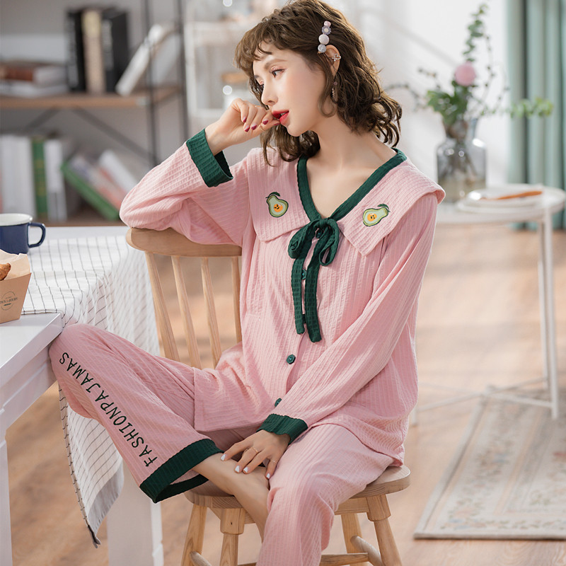 春秋季产后月子服纯棉长袖孕期睡衣 影览家居服套装