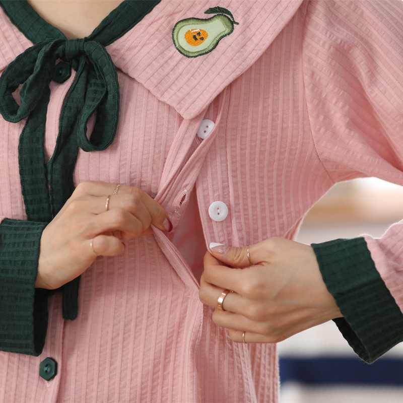 春秋季产后月子服纯棉长袖孕期睡衣 影览家居服套装