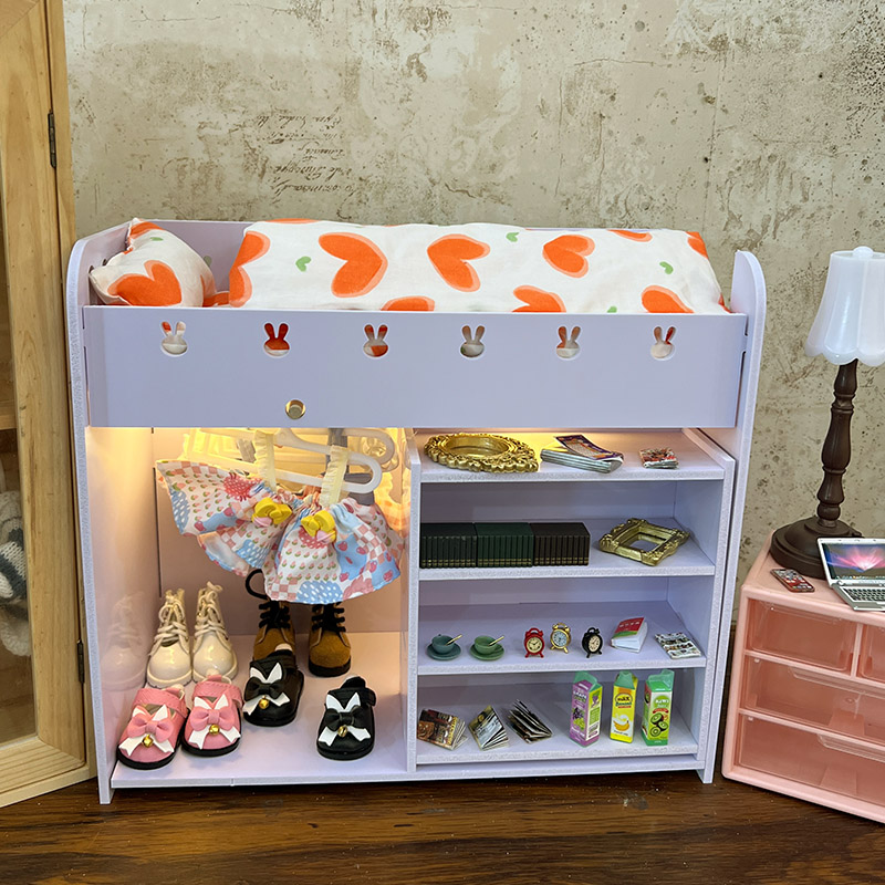 适用于拉布布20cm棉花娃娃衣柜收纳盒展示柜透明娃床娃娃用衣架,淘宝优惠券,粉丝福利购,淘宝优惠卷