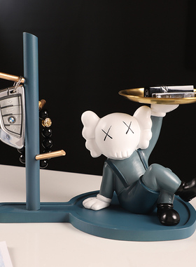 树脂收纳简约现代门口kaws摆件
