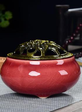 茶室专用香炉新款迷你中国风香薰炉禅意功夫茶复古居室室内茶道中