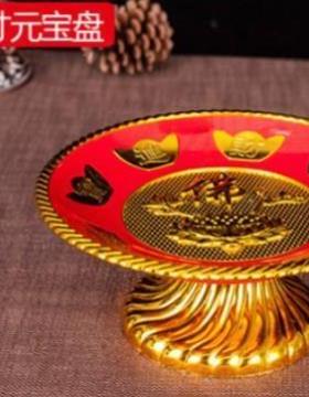 佛前供具水杯花瓶供盘香炉蜡烛台一体供盘全套佛前花瓶供花贡品盘