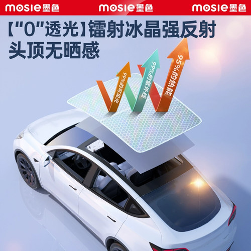 适用焕新版特斯拉ModelY3遮阳帘YL天幕汽车前挡天窗车顶防晒配件 - 图2