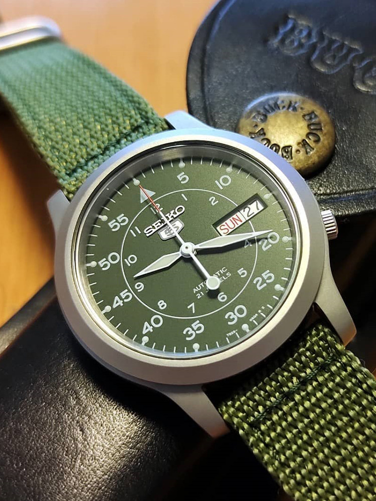 SEIKO精工5号手表男自动机械表帆布带夜光男表SNK809K2 光明战将 SEIKO精工5号手表男自动机械表帆布带夜光男表SNK809K2 光明战将