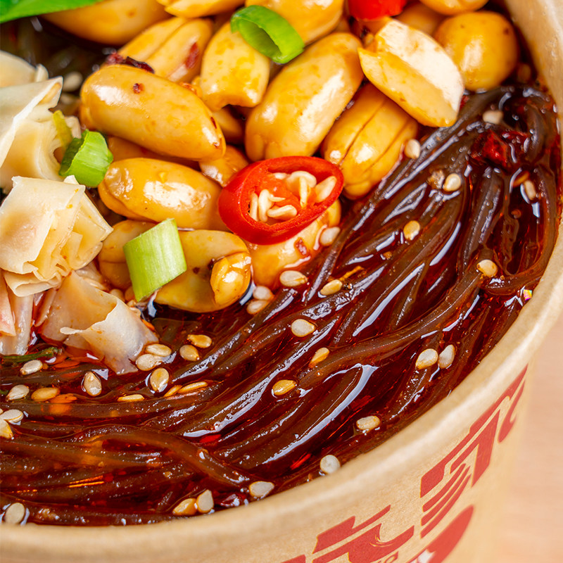 嗨吃家经典版酸辣粉136g*6桶装方便面速食夜宵麻辣味即食粉丝,淘宝优惠券,粉丝福利购,淘宝优惠卷