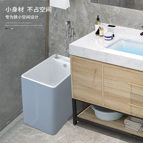 Керамический дом маленький космический балкон пруд Пруд Синий узкий длинный трейлер бассейн туалет бассейн бассейн узкий пирс бассейн