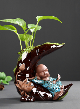 水培小花瓶酒柜陶瓷桌面工艺品