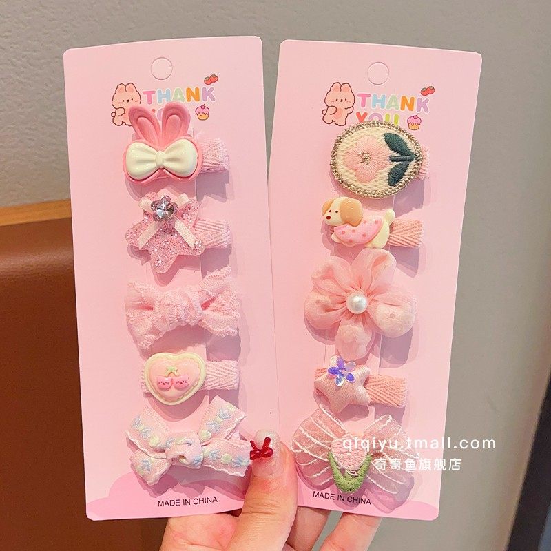 宝宝发夹全包布不伤发婴儿刘海夹2026年新款女童前额发卡儿童发饰,淘宝优惠券,粉丝福利购,淘宝优惠卷