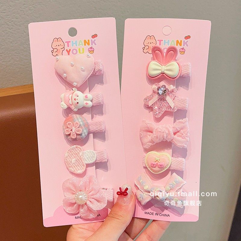 宝宝发夹全包布不伤发婴儿刘海夹2026年新款女童前额发卡儿童发饰,淘宝优惠券,粉丝福利购,淘宝优惠卷