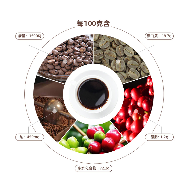 Balai Coffee American Instant Black Coffee Powder No Sucrose Added 0 Fat Burning Arabica Yunnan 40 Bars