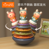 TumamaKids baby stack of lap rings baby early lessons wise music toy 0-1-3-year-old male girl