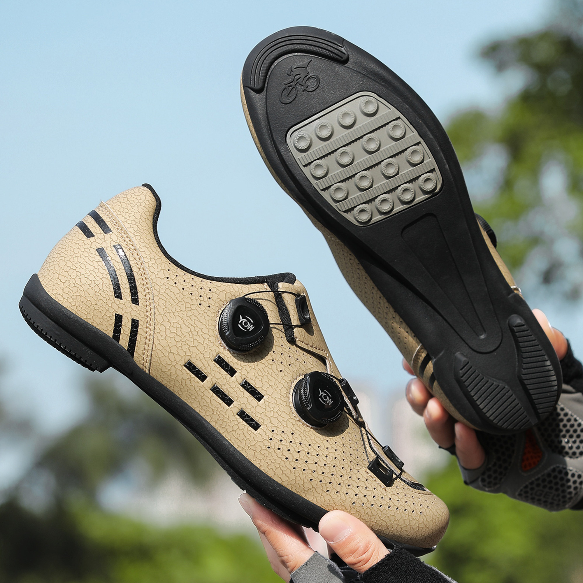Senge lock-free cycling shoes men's hard-soled road lock shoes lock pedal set mountain bike bicycle shoes dynamic cycling shoes