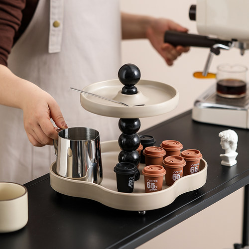 云朵入户玄关钥匙收纳摆件奶油风香水香薰蜡烛托盘卧室轻奢置物架 - 图2