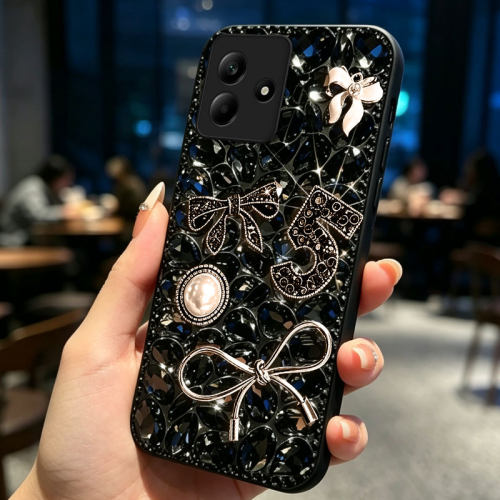 黑色满钻镶钻适用Redmi红米Note17手机壳软壳11+奢华10硅胶10 /2026年13保护套10水钻K100max防摔8A外壳14R - 图2