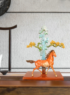 铜祝福新中式客厅玄关办公室