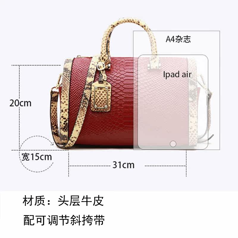 真皮2020新款时尚百搭气质枕头包 艾薇媞女士包袋