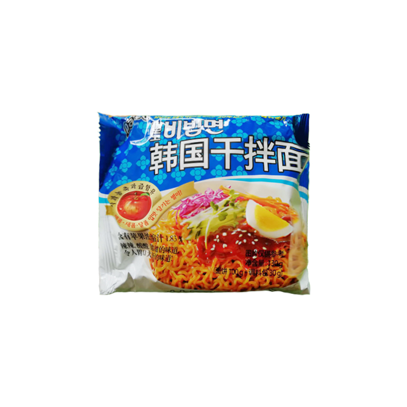 韩国进口八道苹果酱干拌面速食冷面5袋 热品库 性价比省钱购