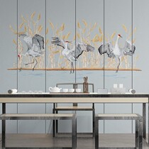 Ruby Seamless Wall Cloth Embroidery Embroidered Wallpaper TV Background Solo Show Hardwrap Husho Pictured Customize Soft Bag Invisible