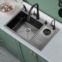 Tauerman sink Single sink Kitchen Wash Basin 304 Stainless Steel Dishwashing Tank Home Handmade Dishwashing in the lower basin