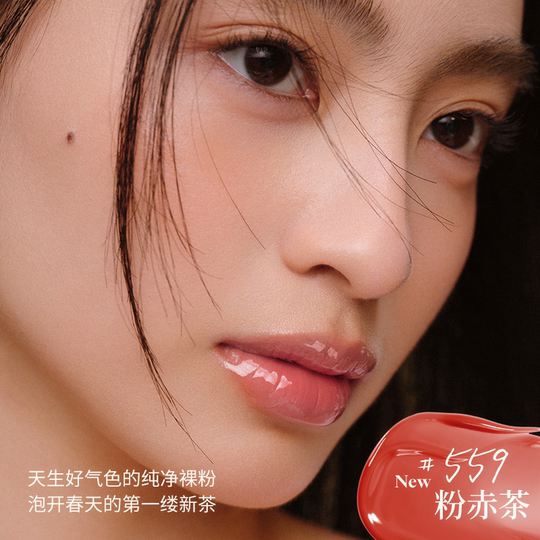 Fermented solid lip gloss lip glaze lipstick mirror moisturizing 568 558