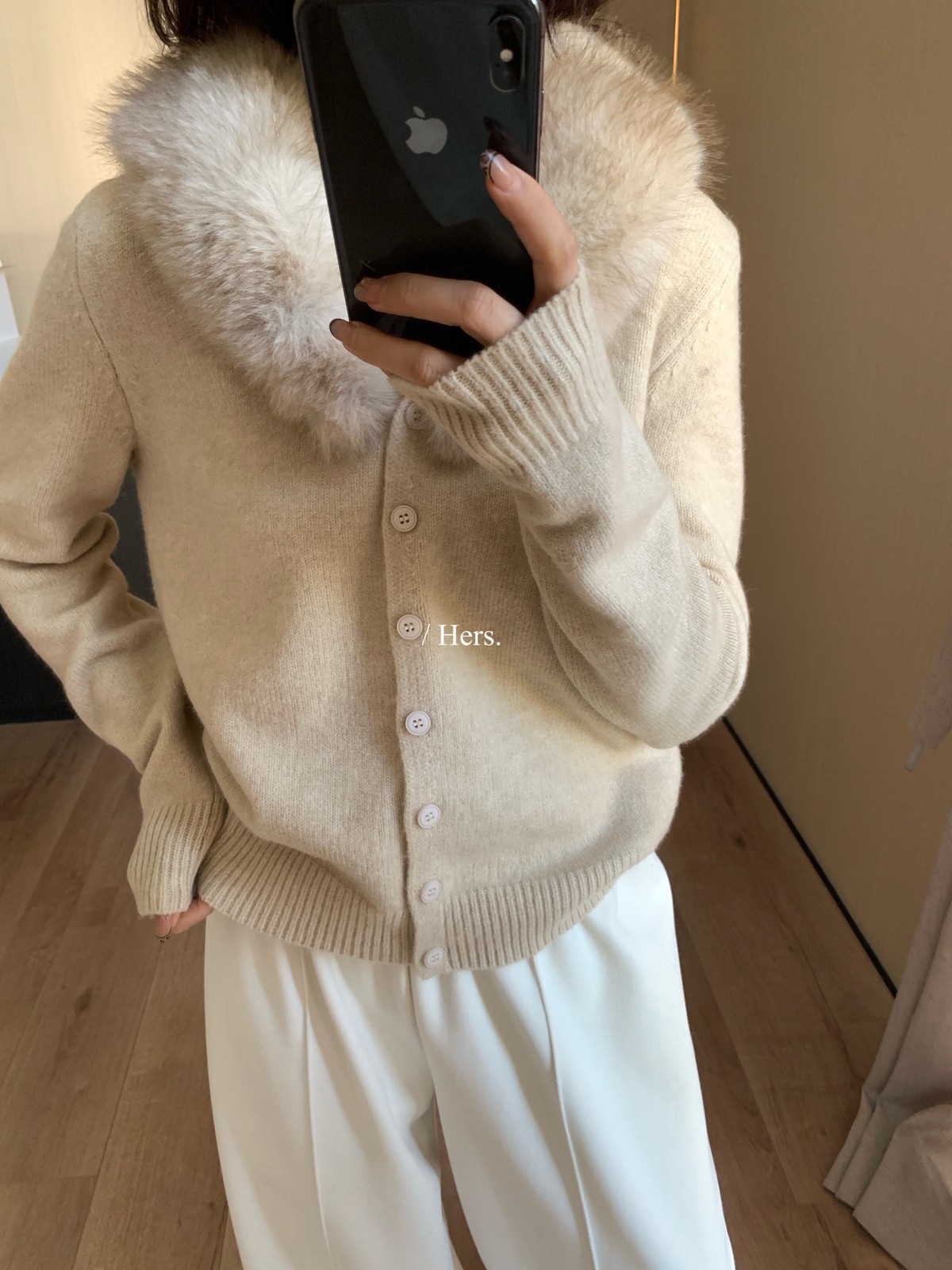 一勺甜 hers冬上新！复古保暖毛衣女 冬季百搭针织开衫外套92813,淘宝优惠券,粉丝福利购,淘宝优惠卷