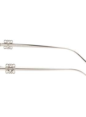 LOEWE 罗意威 女士 银色 Oversize Square Retro Titanium 眼镜 L