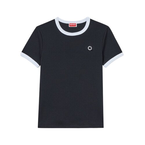 香港直邮KENZO 女士T恤 FG52TS2174SJ99B CO 黑色【付后1h可退】 - 图0