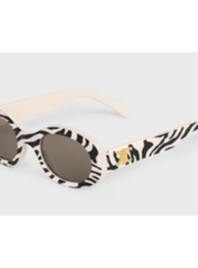CELINE 女士眼镜 4S194CPLB01ZZ AW2024 黑色 TRIOMPHE 01 SUNGLA