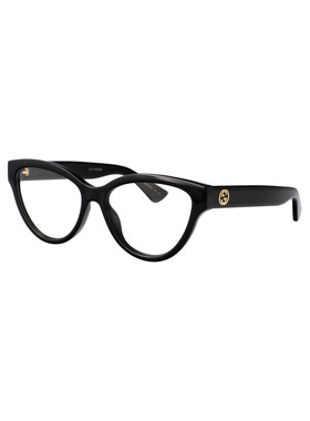 GUCCI 女士眼镜 GG1581O001 CO 黑色 几何平光镜古驰