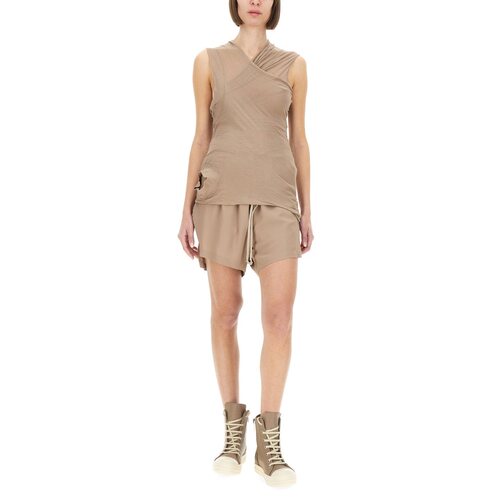 RICK OWENS 女士T恤 RP01E7109UC64 SS2025 粉红色【付后1h可退】 - 图1