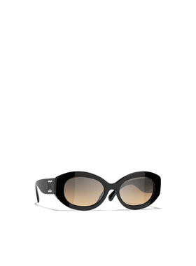 CHANEL 女士太阳镜 CH5528C501W1 CO 黑色 全框太阳镜