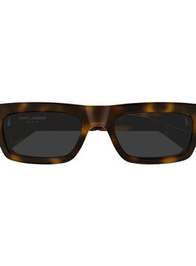 SAINT LAURENT 男士太阳镜 SL837002 SS2026 棕色 矩形太阳镜