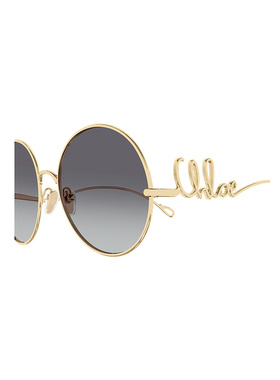 CHLOÉ 女士太阳镜 CH0329S001GOLDGOLDGREY AW2025