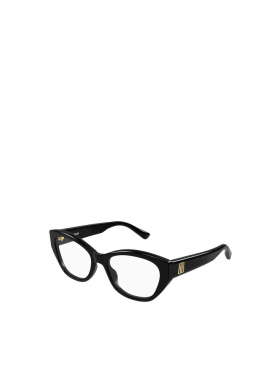 BALENCIAGA 女士眼镜 BB0481O001 SS2026 黑色 几何平光镜